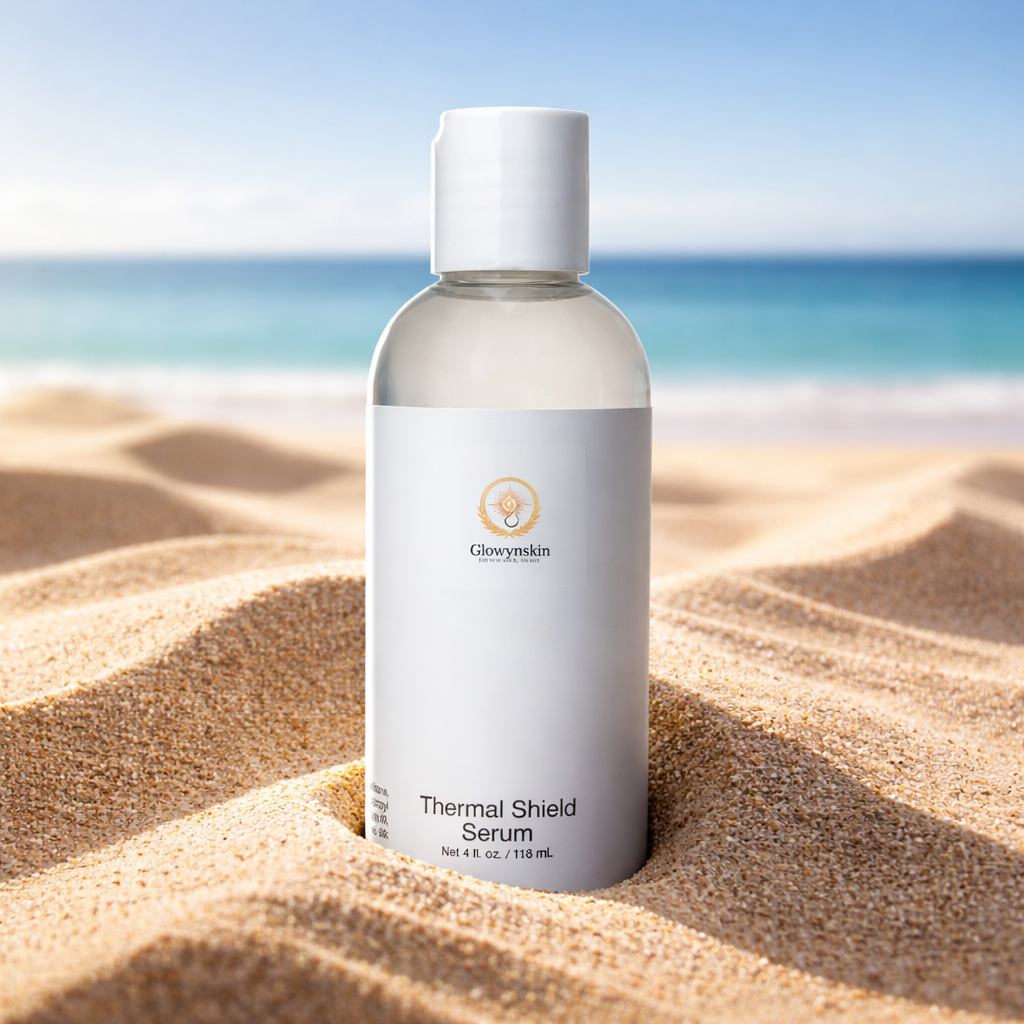 Glowynskin Protective Hair Serum – Heat & Smooth Finish – Face Serum