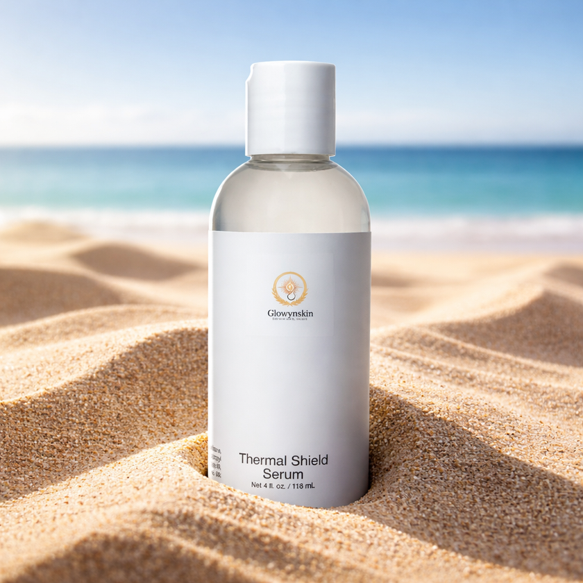 Glowynskin Protective Hair Serum – Heat & Smooth Finish – Face Serum